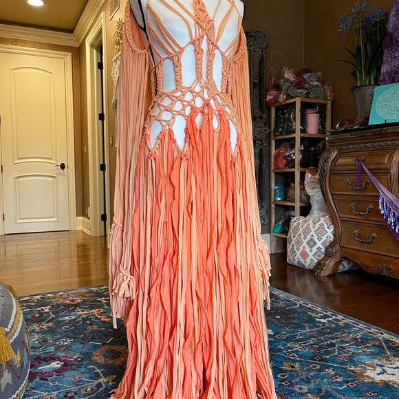 Handmade Macrame Dress - Picture 2 of 9